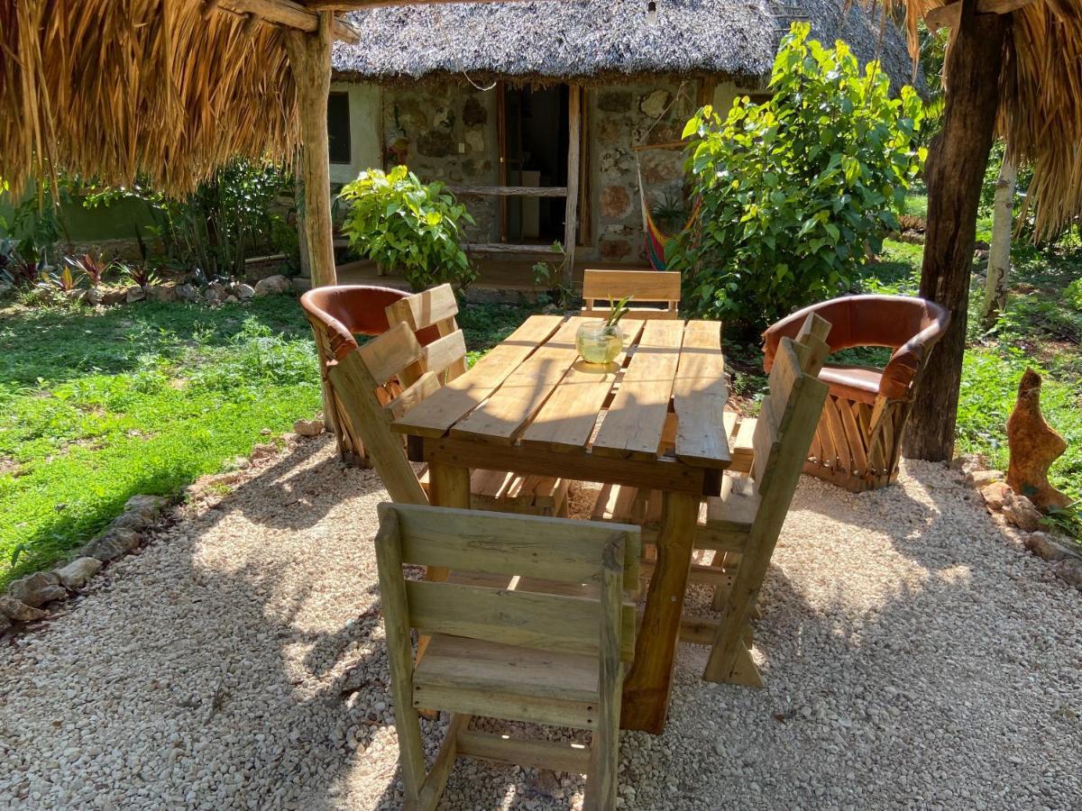 Encantadora Villa Maya Tradicional En Rancho Agroecologico Tzucaceb Exterior foto