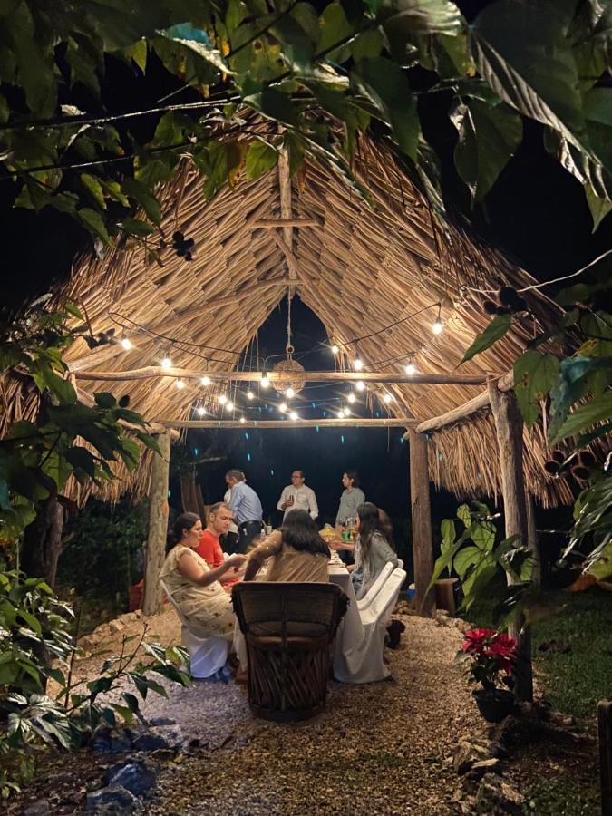 Encantadora Villa Maya Tradicional En Rancho Agroecologico Tzucaceb Exterior foto